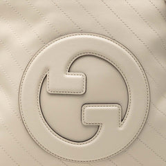 グッチ ブロンディ スモール トートバッグ チェーン ショルダーバッグ 2WAY 751518 オフホワイト レザー レディース GUCCI 【中古】