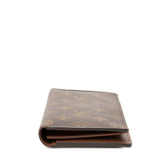 ルイ ヴィトン モノグラム ポルトフォイユ ブラザ 長財布 M66540 ブラウン PVC レザー レディース LOUIS VUITTON 【中古】