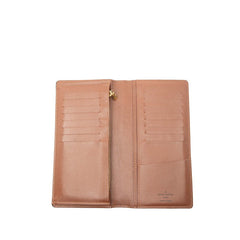 ルイ ヴィトン モノグラム ポルトフォイユ ブラザ 長財布 M66540 ブラウン PVC レザー レディース LOUIS VUITTON 【中古】