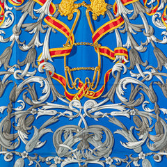 エルメス カレ90 LE MORS A LA CONETABLE 轡の気品 スカーフ ホワイト マルチカラー シルク レディース HERMES 【中古】