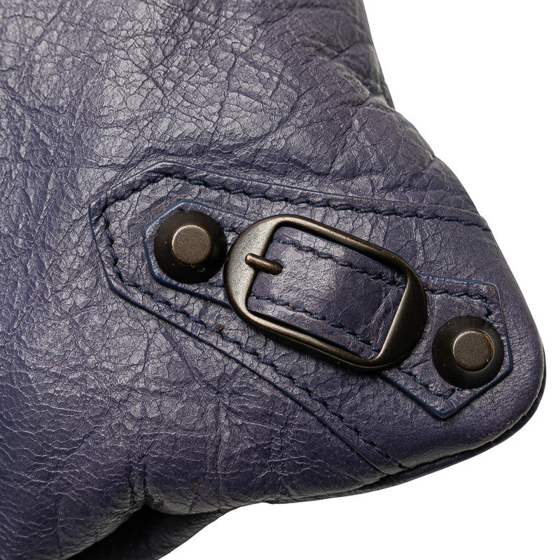 バレンシアガ クラッチバッグ 409337 パープル レザー レディース BALENCIAGA 【中古】