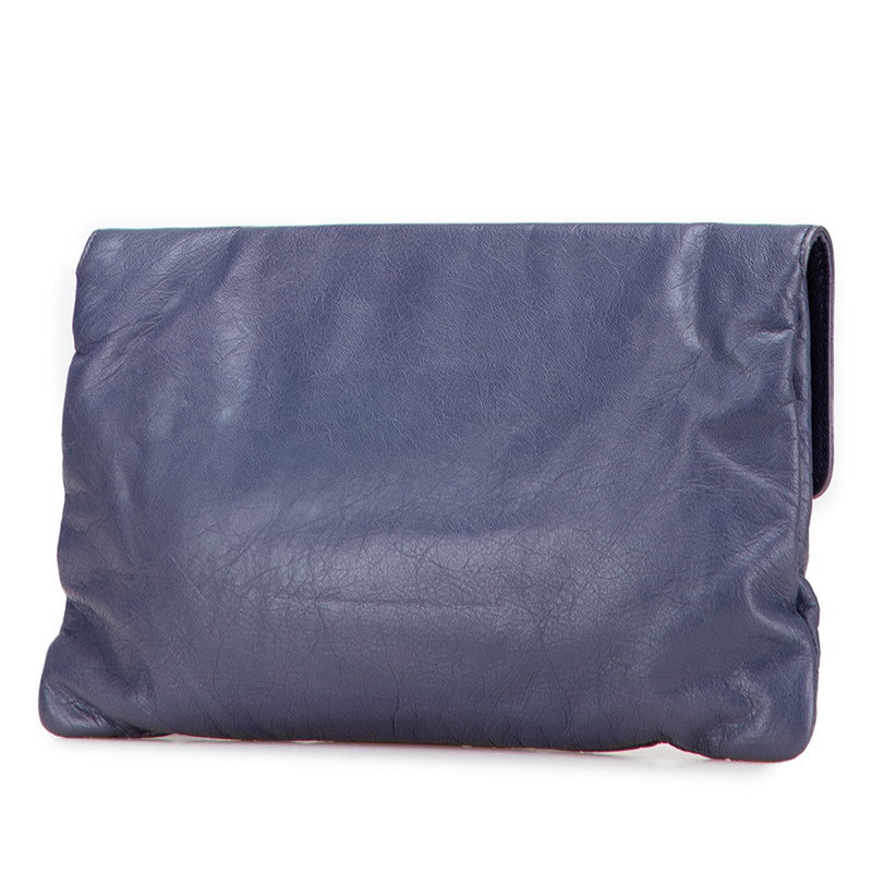 バレンシアガ クラッチバッグ 409337 パープル レザー レディース BALENCIAGA 【中古】