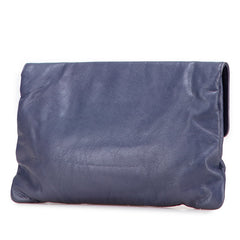 バレンシアガ クラッチバッグ 409337 パープル レザー レディース BALENCIAGA 【中古】