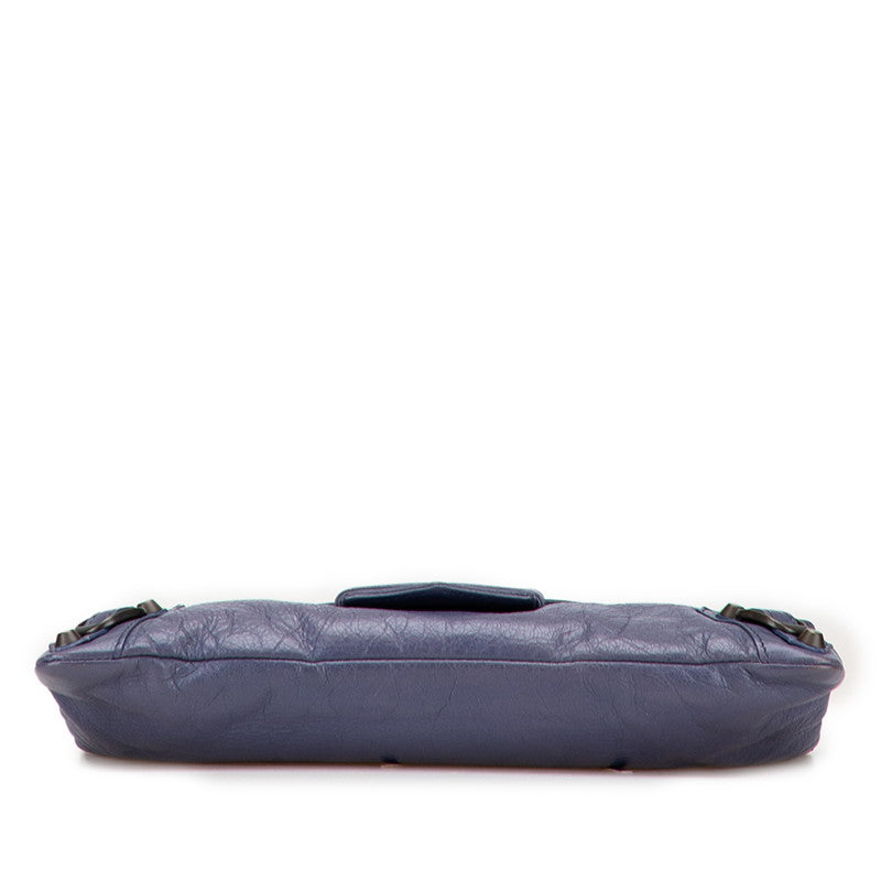 バレンシアガ クラッチバッグ 409337 パープル レザー レディース BALENCIAGA 【中古】