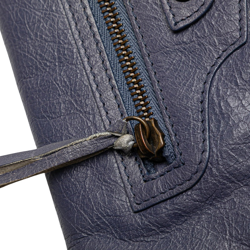 バレンシアガ クラッチバッグ 409337 パープル レザー レディース BALENCIAGA 【中古】