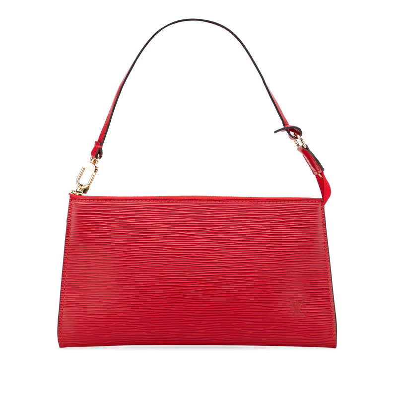 ルイ ヴィトン エピ ポシェット アクセソワール アクセサリーポーチ ハンドバッグ M52947 カスティリアンレッド レザー レディース LOUIS VUITTON 【中古】