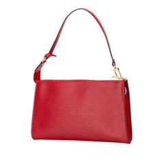 ルイ ヴィトン エピ ポシェット アクセソワール アクセサリーポーチ ハンドバッグ M52947 カスティリアンレッド レザー レディース LOUIS VUITTON 【中古】