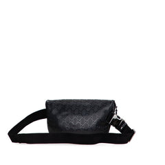 グッチ GGインプリメ ウエストバッグ ボディバッグ 233269 ブラック PVC レザー レディース GUCCI 【中古】