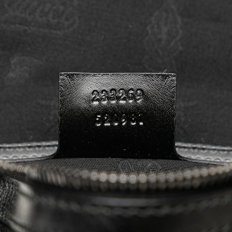 グッチ GGインプリメ ウエストバッグ ボディバッグ 233269 ブラック PVC レザー レディース GUCCI 【中古】