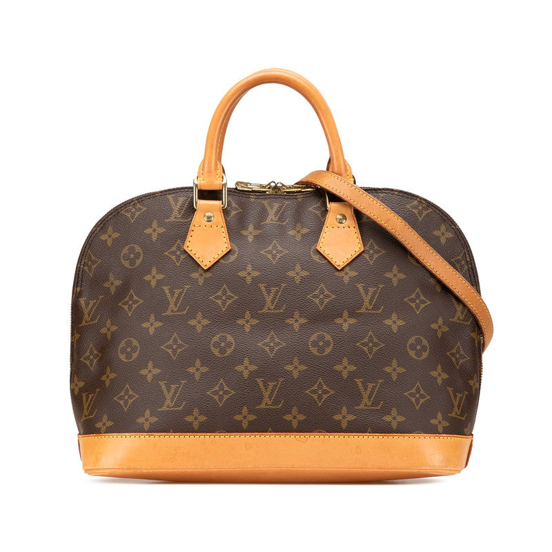 ルイ ヴィトン モノグラム アルマPM ハンドバッグ ショルダーバッグ 2WAY M51130 ブラウン PVC レザー レディース LOUIS VUITTON 【中古】