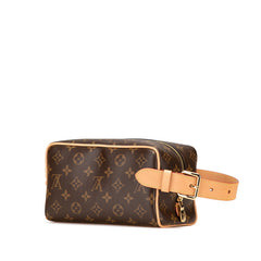 ルイ ヴィトン モノグラム ロッカー ドップ キット ハンドバッグ M83112 ブラウン PVC レザー レディース LOUIS VUITTON 【中古】