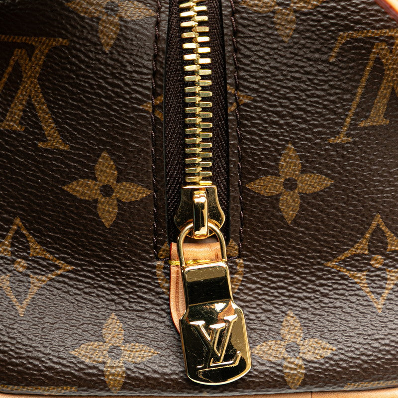 ルイ ヴィトン モノグラム ロッカー ドップ キット ハンドバッグ M83112 ブラウン PVC レザー レディース LOUIS VUITTON 【中古】