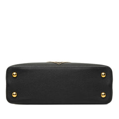 ルイ ヴィトン カプシーヌPM ハンドバッグ ショルダーバッグ 2WAY M52979 ブラック レザー レディース LOUIS VUITTON 中古