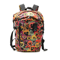 ロエベ アナグラム JOE BRAINARD パンジー ロールトップ バックパック リュック マルチカラー ナイロン レザー メンズ LOEWE 【中古】