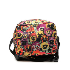 ロエベ アナグラム JOE BRAINARD パンジー ロールトップ バックパック リュック マルチカラー ナイロン レザー メンズ LOEWE 【中古】