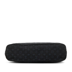 ルイ ヴィトン モノグラムミニ ルシーユPM ハンドバッグ M92680 TSTブルー キャンバス レザー レディース LOUIS VUITTON 【中古】