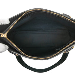 ルイ ヴィトン モノグラムミニ ルシーユPM ハンドバッグ M92680 TSTブルー キャンバス レザー レディース LOUIS VUITTON 【中古】