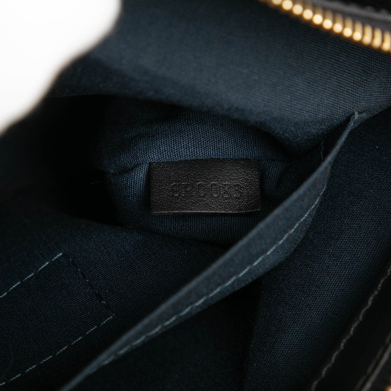 ルイ ヴィトン モノグラムミニ ルシーユPM ハンドバッグ M92680 TSTブルー キャンバス レザー レディース LOUIS VUITTON 【中古】