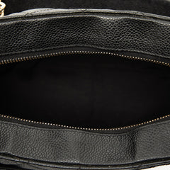 シャネル マトラッセ ココマーク チェーン ショルダーバッグ ハンドバッグ ブラック キャビアスキン レディース CHANEL 【中古】