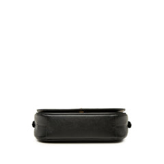 プラダ ロゴ 斜め掛け ショルダーバッグ ブラック サフィアーノレザー レディース PRADA 中古