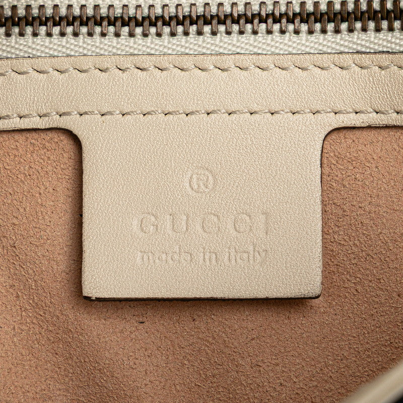 グッチ GGマーモント チェーン ショルダーバッグ 443497 ホワイト マルチカラー レザー レディース GUCCI 【中古】
