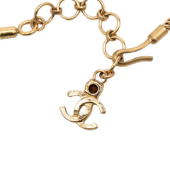 シャネル ココマーク ネックレス 01A ゴールド マルチカラー メッキ カラーストーン レディース CHANEL 【中古】