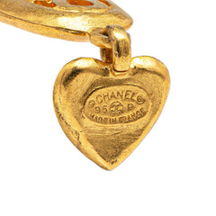 シャネル ヴィンテージ ココマーク ハート モチーフ イヤリング ゴールド メッキ レディース CHANEL 【中古】