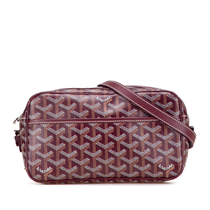 ゴヤール カップヴェールPM ショルダーバッグ ワインレッド ボルドー PVC レザー レディース GOYARD 【中古】