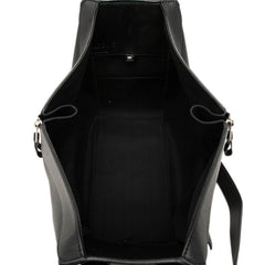 ロエベ アナグラム ハンモック スモール ハンドバッグ ショルダーバッグ 2WAY ブラック レザー レディース LOEWE 中古