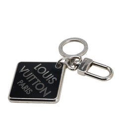 ルイ ヴィトン ポルト クレ ダミエ クラーク キーリング キーホルダー M66268 シルバー ブラック メタル レディース LOUIS VUITTON 【中古】