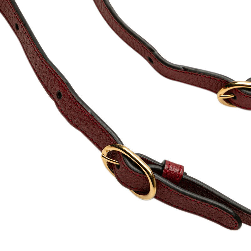 グッチ GGフローラ オフィディア リュック バックパック 598661 レッド ベージュ マルチカラー PVC レザー レディース GUCCI 【中古】