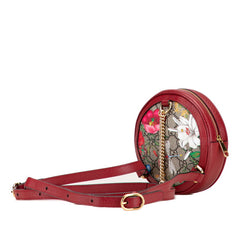 グッチ GGフローラ オフィディア リュック バックパック 598661 レッド ベージュ マルチカラー PVC レザー レディース GUCCI 【中古】