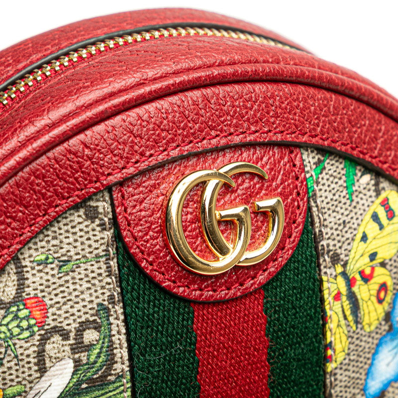 グッチ GGフローラ オフィディア リュック バックパック 598661 レッド ベージュ マルチカラー PVC レザー レディース GUCCI 【中古】