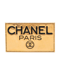 シャネル ロゴ ブローチ ゴールド メッキ レディース CHANEL 【中古】