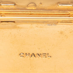 シャネル ロゴ ブローチ ゴールド メッキ レディース CHANEL 【中古】