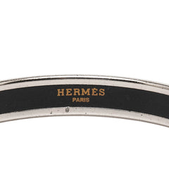 エルメス エマイユPM 七宝焼き ブレスレット シルバー ブルー メタル レディース HERMES 【中古】