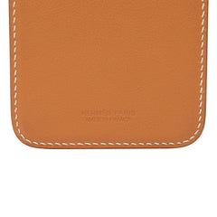 エルメス エマン ルボン マグセーフ対応 カードケース W刻印 ブラウン ヴォースイフト レディース HERMES 中古