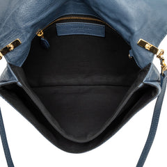 バレンシアガ ザ ジャイアント エンベロープ ショルダーバッグ クラッチバッグ 2WAY 327079 ブルー レザー レディース BALENCIAGA 【中古】