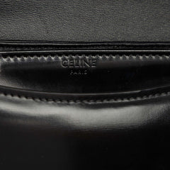 セリーヌ トリオンフ ブザス クレア チェーン ショルダーバッグ ブラック レザー レディース CELINE 中古