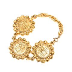 シャネル 31 RUE CAMBON カンボン チェーン ブレスレット ゴールド メッキ GP レディース CHANEL 中古