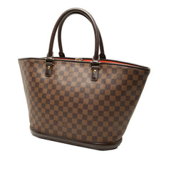 ルイ ヴィトン ダミエ マノスクGM ハンドバッグ N51120 ブラウン PVC レザー レディース LOUIS VUITTON 中古