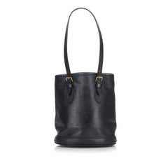 ルイ ヴィトン エピ バケットPM トートバッグ ショルダーバッグ M58992 ノワール ブラック レザー レディース LOUIS VUITTON 【中古】