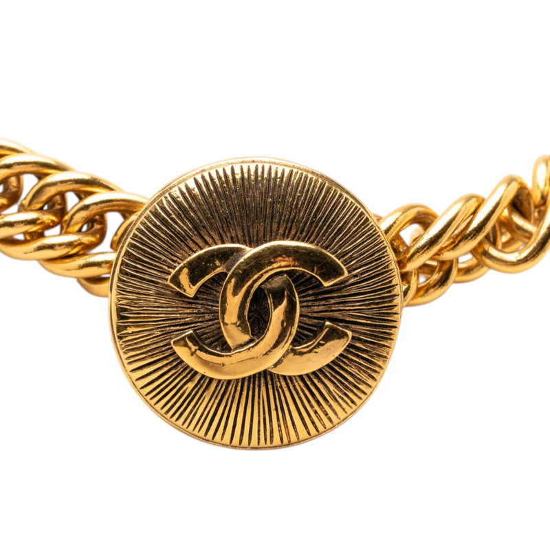 シャネル ココマーク チョーカー ネックレス ゴールド メッキ レディース CHANEL 【中古】