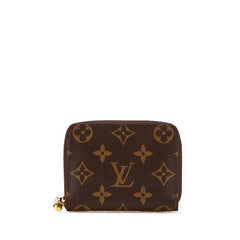 ルイ ヴィトン モノグラム ジッピー コインパース コインケース 小銭入れ M60067 ブラウン PVC レザー レディース LOUIS VUITTON 【中古】
