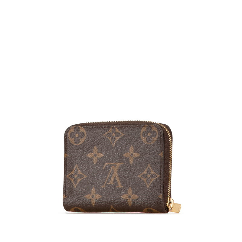 ルイ ヴィトン モノグラム ジッピー コインパース コインケース 小銭入れ M60067 ブラウン PVC レザー レディース LOUIS VUITTON 【中古】