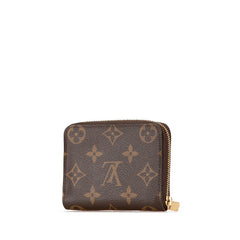 ルイ ヴィトン モノグラム ジッピー コインパース コインケース 小銭入れ M60067 ブラウン PVC レザー レディース LOUIS VUITTON 【中古】