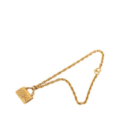 シャネル ヴィンテージ マトラッセ バッグ モチーフ ペンダント ネックレス ゴールド メッキ レディース CHANEL 【中古】
