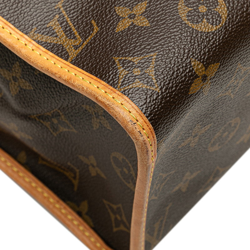 ルイ ヴィトン モノグラム ポパンクール オ ショルダーバッグ トートバッグ M40007 ブラウン PVC レザー レディース LOUIS VUITTON 【中古】