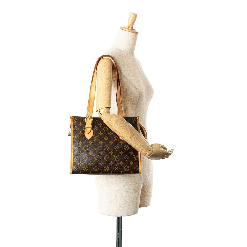 ルイ ヴィトン モノグラム ポパンクール オ ショルダーバッグ トートバッグ M40007 ブラウン PVC レザー レディース LOUIS VUITTON 【中古】