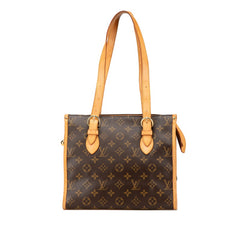 ルイ ヴィトン モノグラム ポパンクール オ ショルダーバッグ トートバッグ M40007 ブラウン PVC レザー レディース LOUIS VUITTON 【中古】
